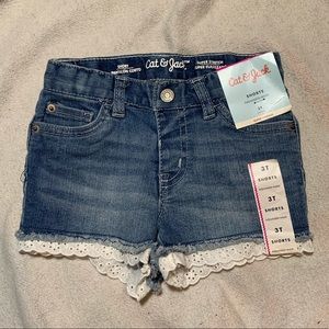 NWT - Cat & Jack Toddler Girls Jean Shorts